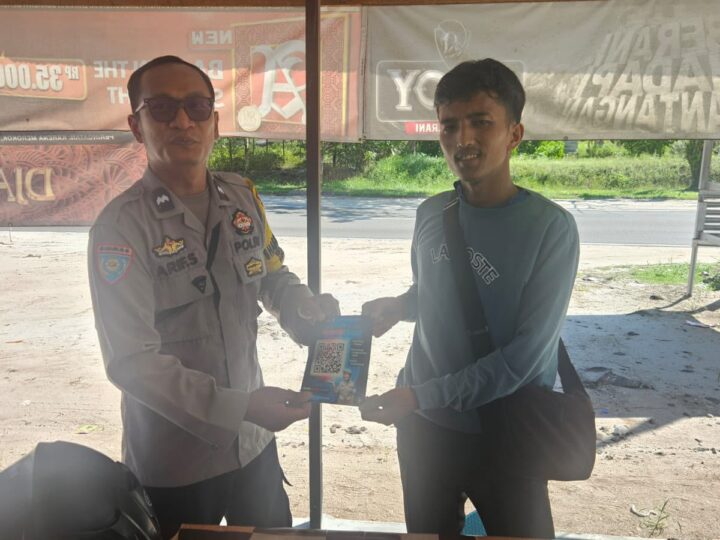 Di Hadapan Warganya, Polsek Bukit Batu Sosialisasikan Yanduan Propam Polri