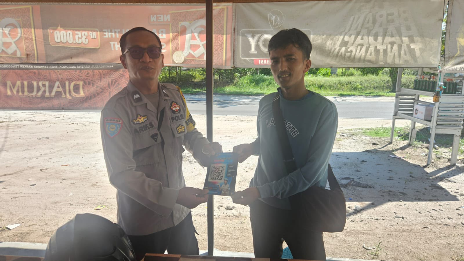Di Hadapan Warganya, Polsek Bukit Batu Sosialisasikan Yanduan Propam Polri