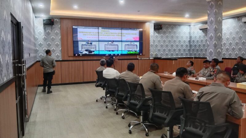 Polresta Palangka Raya Ikuti Taklimat Akhir Audit Kinerja Tahap II Itwasum Polri Secara Virtual