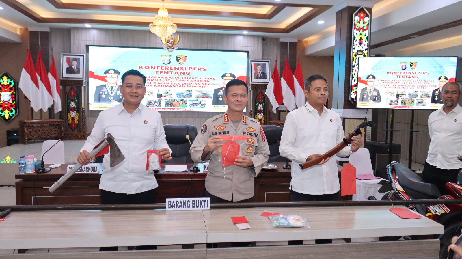 Polda Kalteng Ungkap 331 Kasus Narkoba dan Tangani 323 Kasus 3C Sepanjang Tahun 2026
