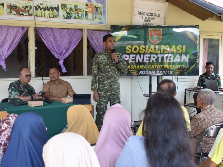 Kodam XXII/Tambun Bungai Gelar Sosialisasi Penertiban Rumah Dinas Asrama Militer Gatot Subroto