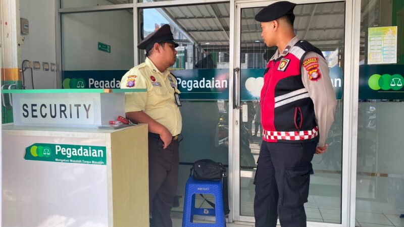 Dukung Keamanan di Obvit, Patroli Satsamapta Polresta Palangka Raya Sambangi Kantor Pegadaian dan LPKA Kelas II