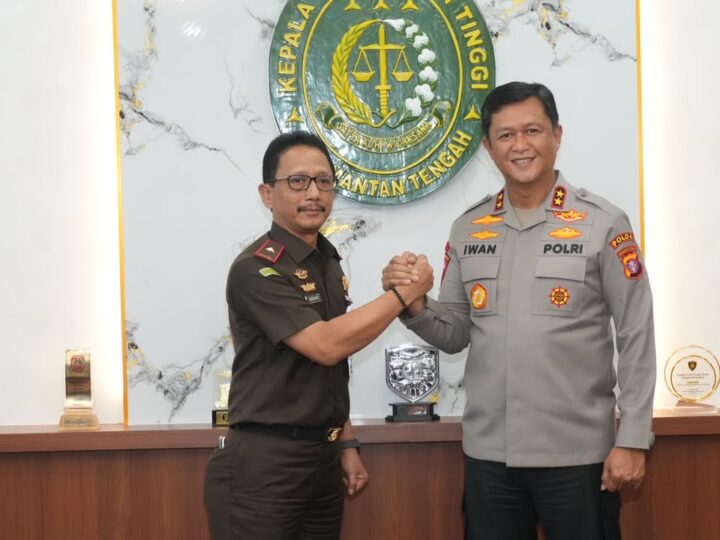 Kapolda Kalteng Silaturahmi ke Kejati, Perkuat Sinergi Jaga Kamtibmas Bumi Tambun Bungai