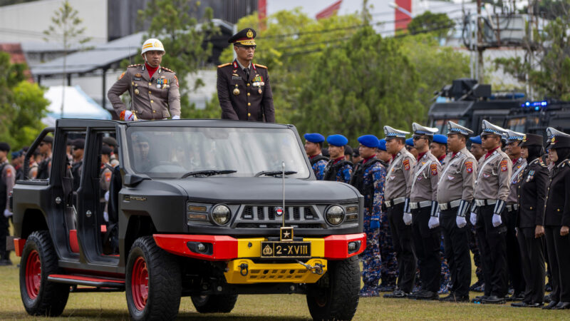 Upacara Hari Bhayangkara ke-80 di Polda Kalteng Berlangsung Khidmat, Dimeriahkan Tari Kolosal Nyiru