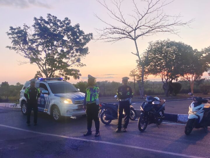 Jaga Kamseltibcar Lalu Lintas, Satlantas Polresta Palangka Raya Gencarkan Patroli Antisipasi Balapan Liar
