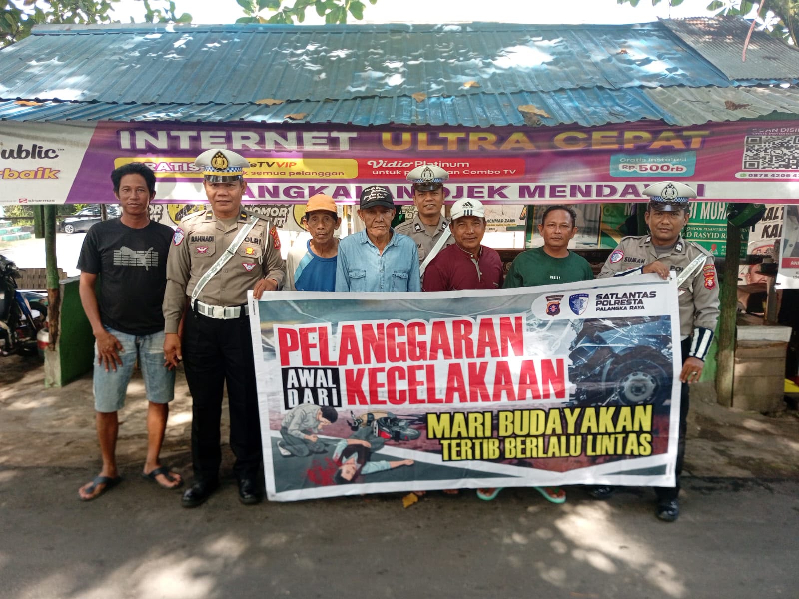 Satlantas Polresta Palangka Raya Gandeng Ojek Pangkalan Jaga Budaya Tertib Lalu Lintas
