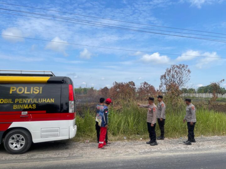 Satgas Preemtif Operasi Bina Karuna Polresta Palangka Raya Patroli ke Titik Rawan Karhutla