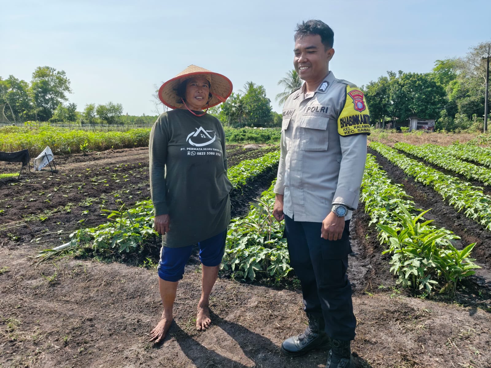Ketika DDS, Bhabinkamtibmas Polsek Sabangau Ajak Warga Kalampangan Jaga Kamtibmas