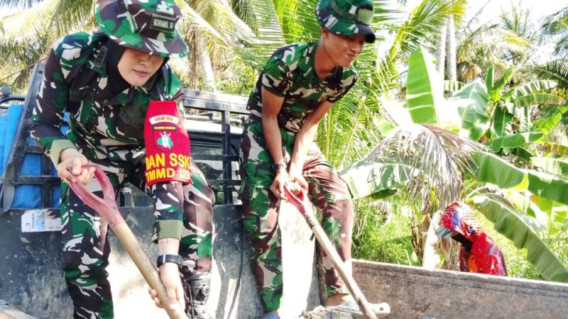 Kowad Tak Kenal Kata Mundur, Kapten Cke (K) Hannah Turun Langsung Angkut Material Jalan