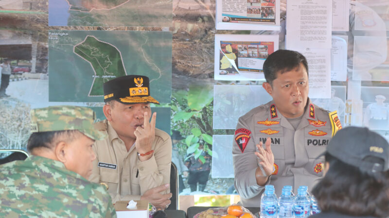 Kapolda dan Gubernur Kalteng Tinjau Posko Karhutla di Tumbang Nusa