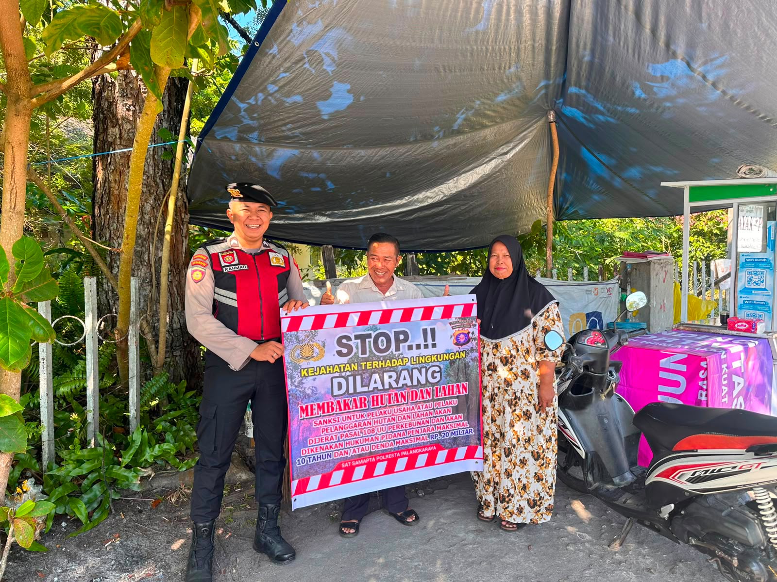 Satsamapta Polresta Palangka Raya Gencarkan Sosialisasikan Larangan Karhutla kepada Masyarakat