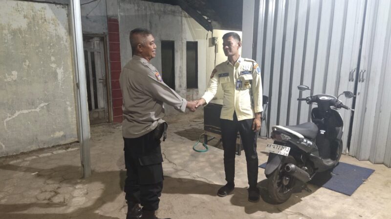 Demi Jaga Kamtibmas, Piket Polsek Sabangau Patroli ke Kantor BRI Unit Kalampangan