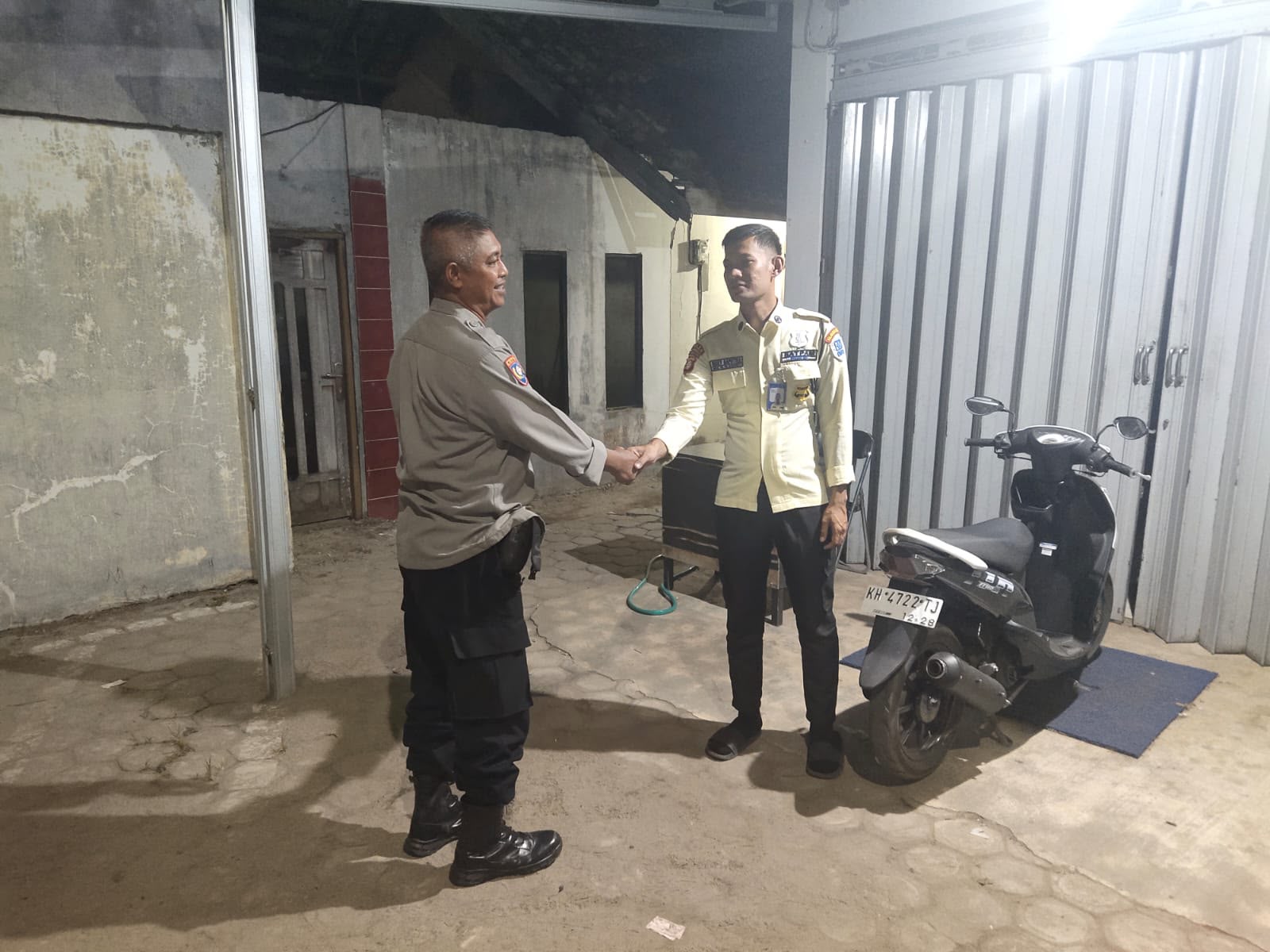 Demi Jaga Kamtibmas, Piket Polsek Sabangau Patroli ke Kantor BRI Unit Kalampangan