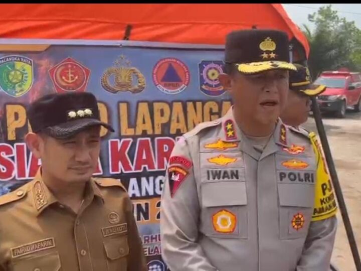 Kapolda Kalteng Instruksikan Polres Jajaran Selidiki Penyebab Karhutla