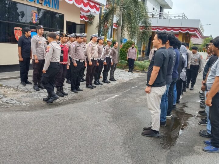 Tingkatkan Kesiapsiagaan Personel, Pamapta I SPKT Polresta Palangka Raya Pimpin Apel Piket