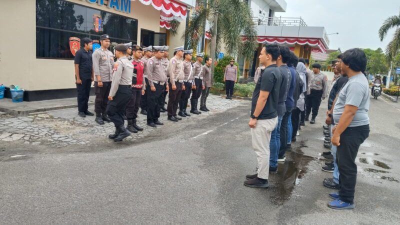 Tingkatkan Kesiapsiagaan Personel, Pamapta I SPKT Polresta Palangka Raya Pimpin Apel Piket
