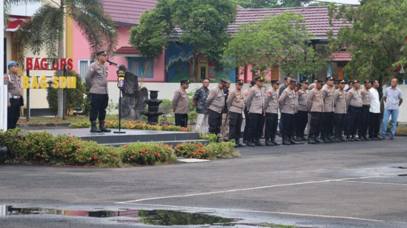 Pimpin Apel di Mapolresta, Kasiwas Ingatkan Personel Jaga Kesehatan dan Kebersihan