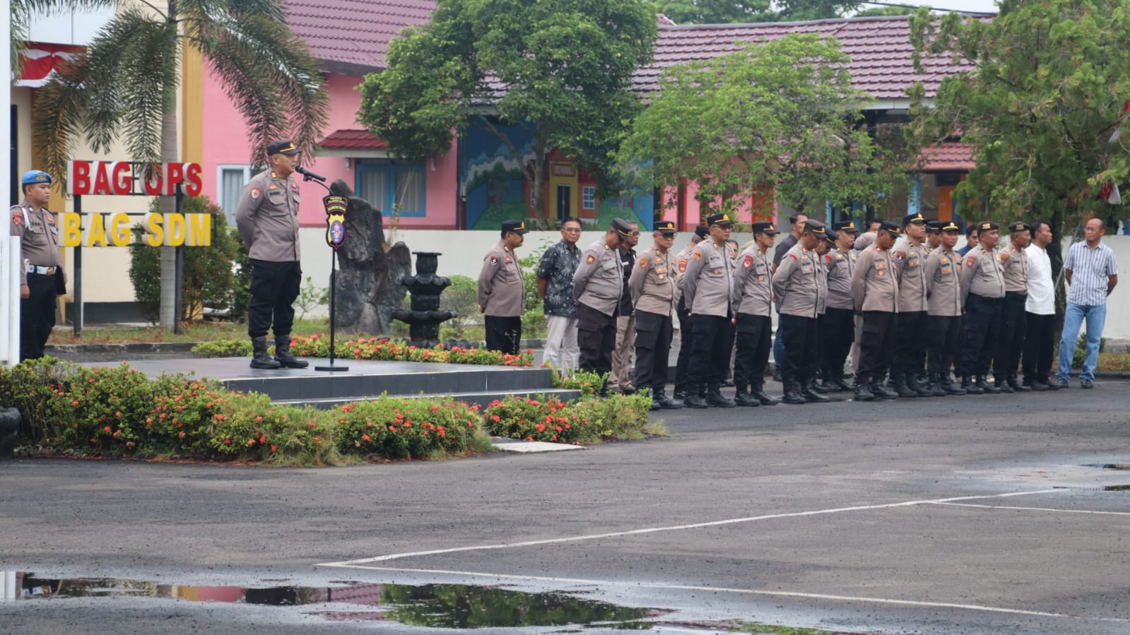 Pimpin Apel di Mapolresta, Kasiwas Ingatkan Personel Jaga Kesehatan dan Kebersihan