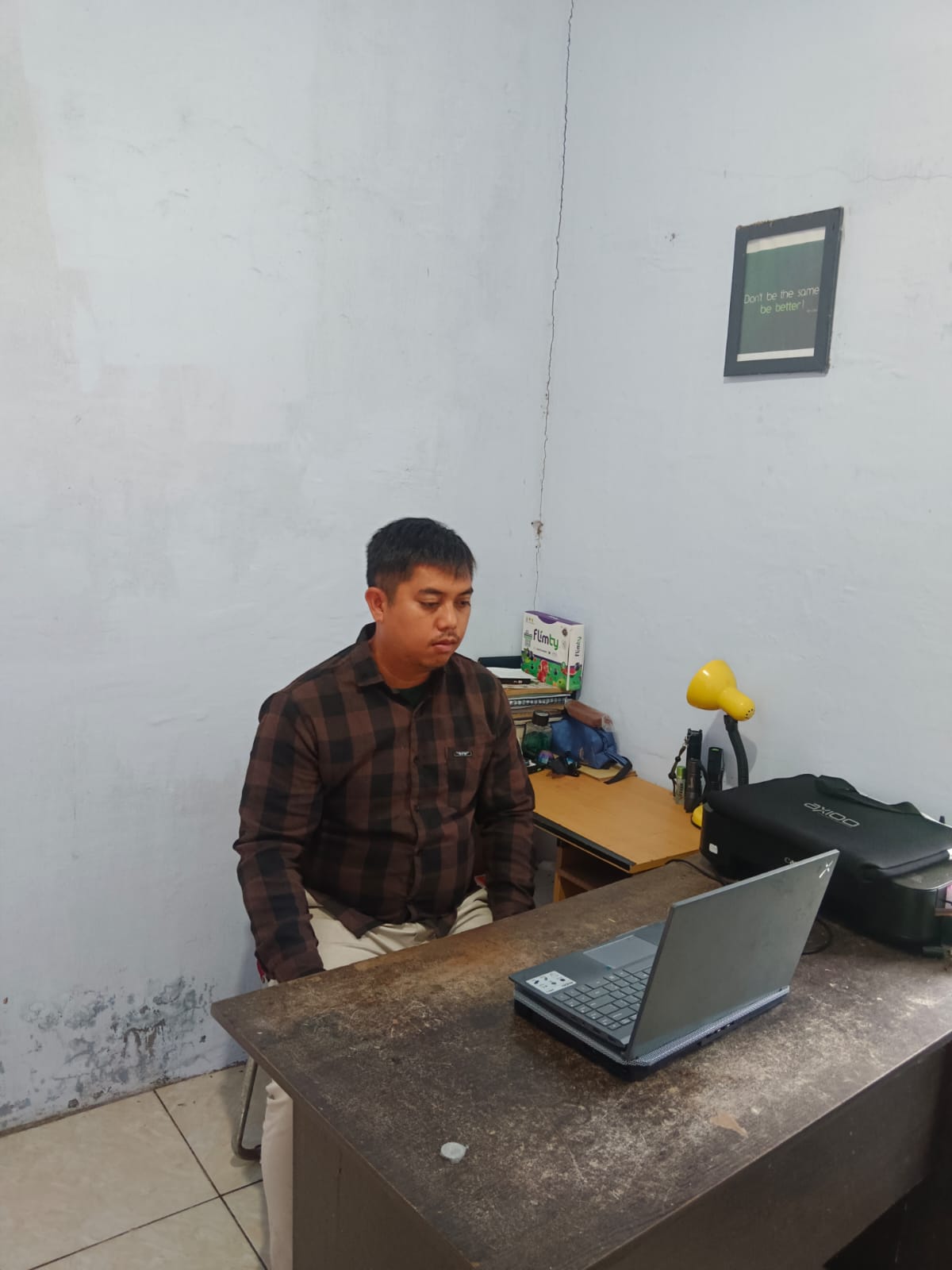 Jaga Keimanan, Personel Polsek Rakumpit Ikuti Binrohtal Secara Daring