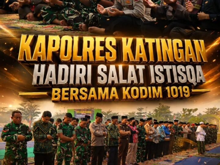 Kapolres Katingan Hadiri Salat Istisqa Bersama Kodim 1019