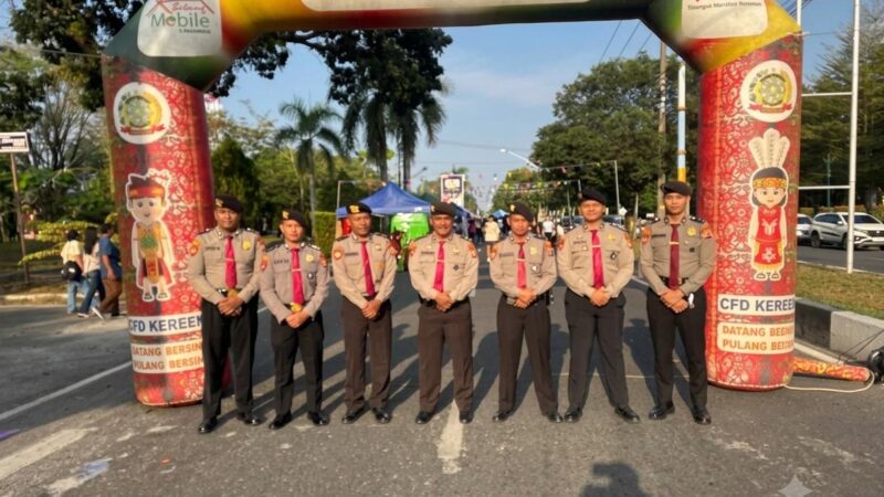Dukung CFD, Satpamobvit Polresta Palangka Raya Tugaskan Personel Lakukan Patroli