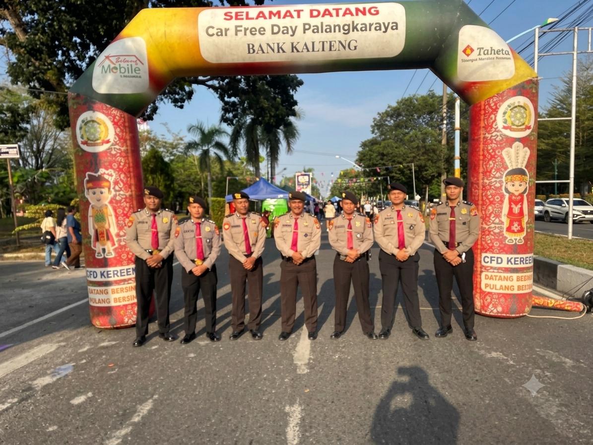Dukung CFD, Satpamobvit Polresta Palangka Raya Tugaskan Personel Lakukan Patroli