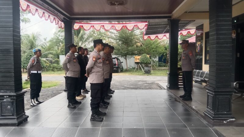 Pimpin Apel di Kesatuan, Kapolsek Rakumpit Imbau Personel Mitigasi Karhutla Secara Kontinu
