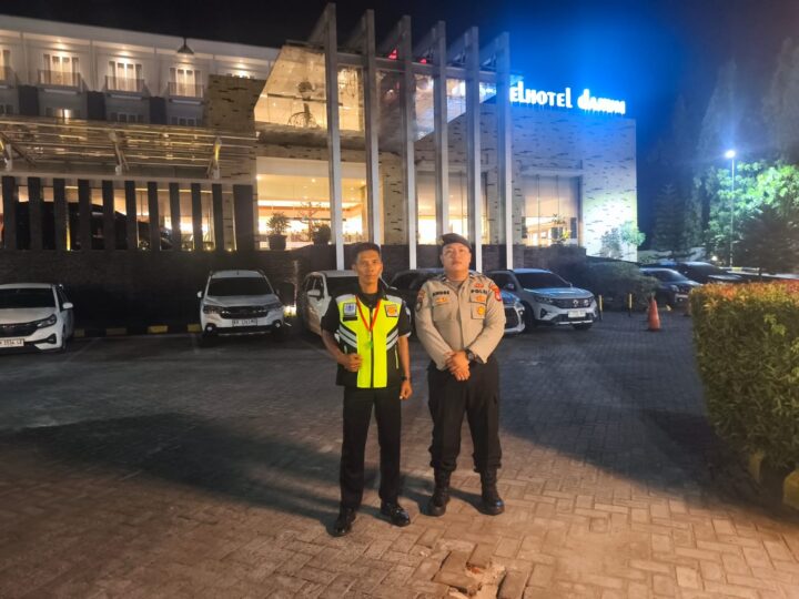 Sambang Dialogis, Satsamapta Polresta Palangka Raya Sharing dengan Satpam Swiss-Belhotel