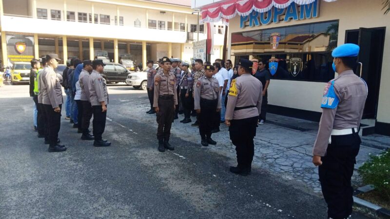 Wujudkan Kesigapan, Pamapta I SPKT Pimpin Apel Serah Terima
