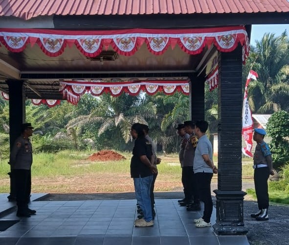 Saat Amanat, Kapolsek Rakumpit Minta Personel Tingkatkan Patroli Harkamtibmas