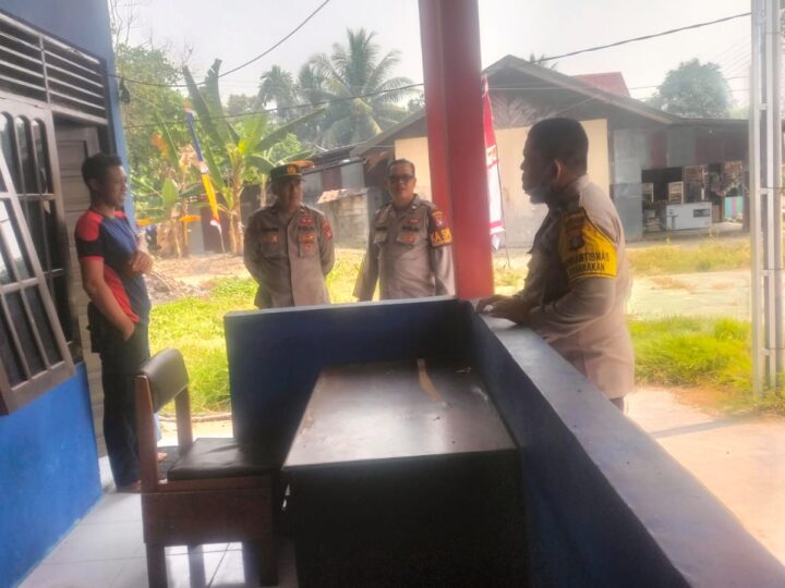 Jaga Sinergitas, Patroli Polsek Bukit Batu Sambangi Kantor Damkar Tangkiling