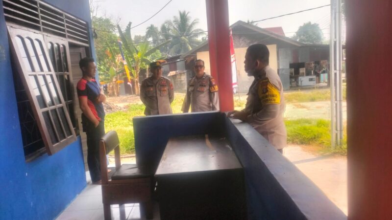 Jaga Sinergitas, Patroli Polsek Bukit Batu Sambangi Kantor Damkar Tangkiling