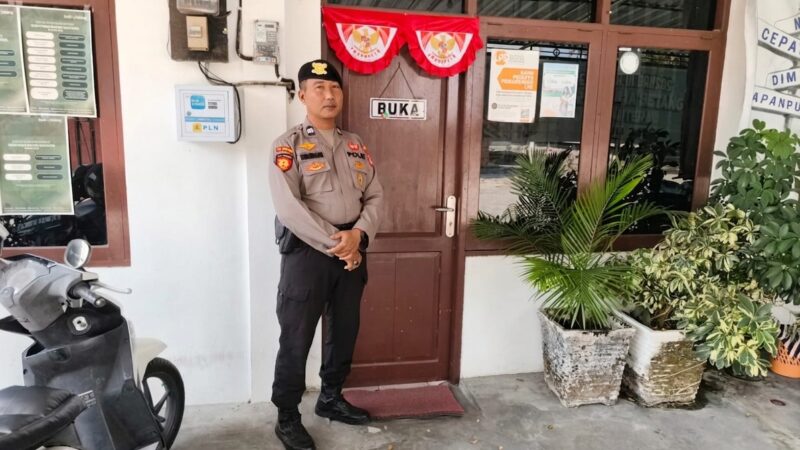 Jaga Keamanan Nasabah, Satpamobvit Polresta Palangka Raya Amankan Aktivitas Perbankan