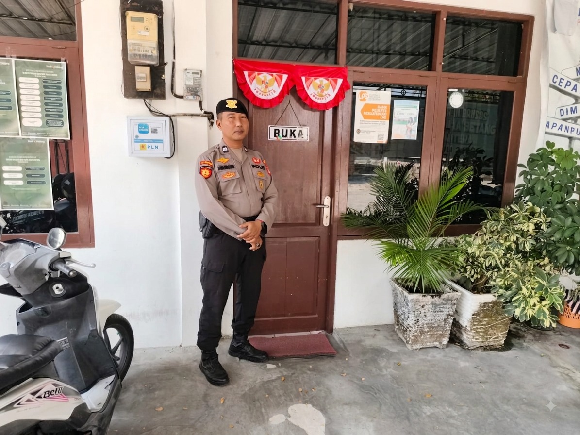 Jaga Keamanan Nasabah, Satpamobvit Polresta Palangka Raya Amankan Aktivitas Perbankan