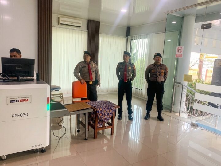Bantu Jaga Keamanan Bandara, Satpamobvit Polresta Palangka Raya Tingkatkan Pengawasan