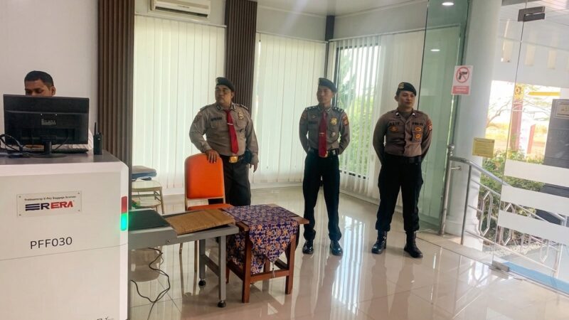 Bantu Jaga Keamanan Bandara, Satpamobvit Polresta Palangka Raya Tingkatkan Pengawasan
