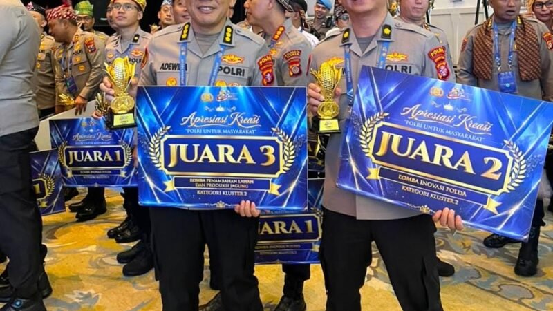 Polda Kalteng Raih Dua Penghargaan di Malam Apresiasi Kreasi Polri