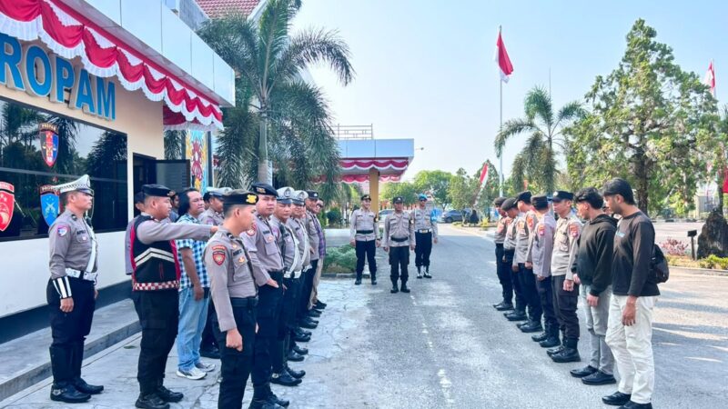 Sebelum Pelayanan, Pamapta III SPKT dan Piket Fungsi Polresta Palangka Raya Apel Bersama