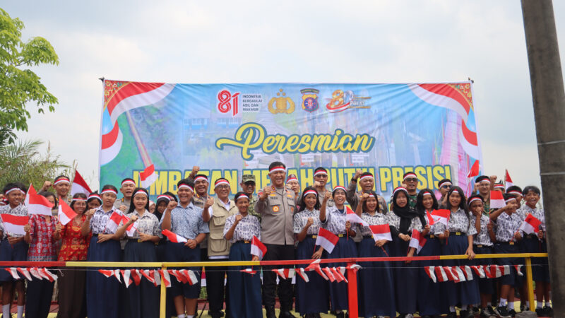 Polda Kalteng Bangun Empat Jembatan Merah Putih Presisi, Perkuat Akses Warga