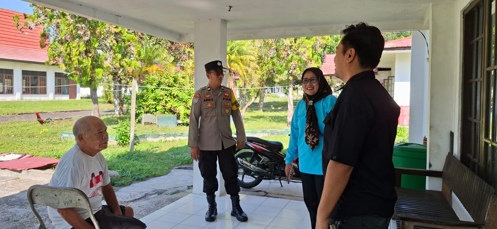 Gelar DDS di Banturung, Bhabinkamtibmas Polsek Bukit Batu Sambangi Warga Binaan