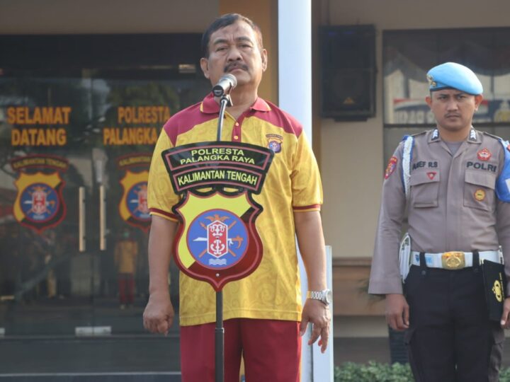 Pimpin Apel Pagi, KA SPKT Polresta Palangka Raya Ingatkan Respons Cepat Tanggapi Aduan Masyarakat