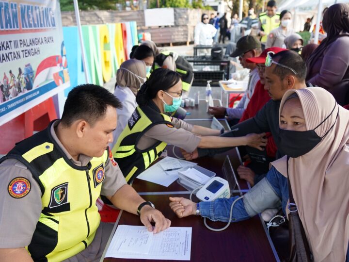 Sambut HUT RI ke-81, Rumkit Bhayangkara Polda Kalteng Hadirkan Layanan Kesehatan Gratis bagi Masyarakat di CFD
