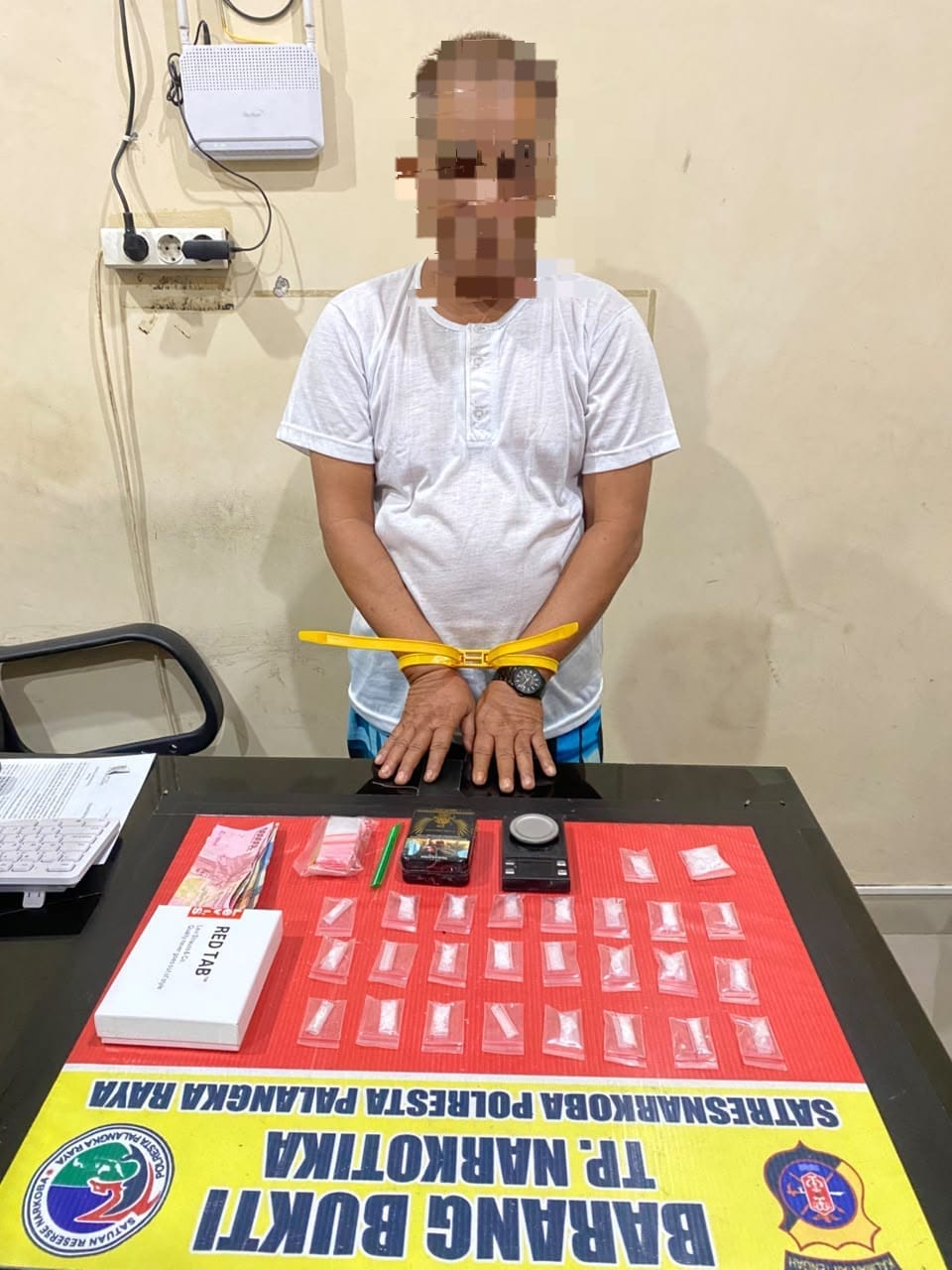 26 Paket Sabu 17,02 Gram Diamankan, Satresnarkoba Polresta Palangka Raya Bekuk Pria 55 Tahun