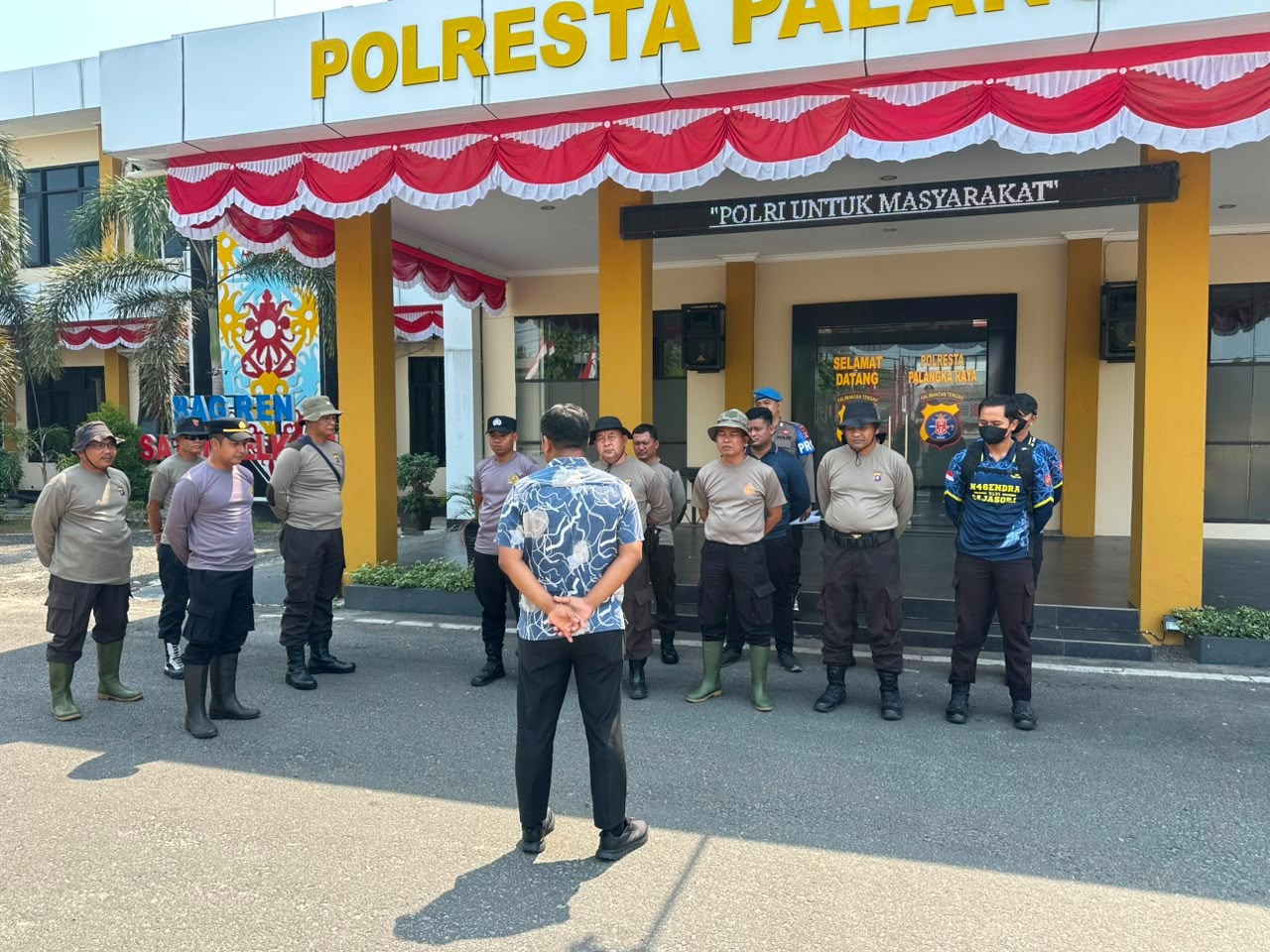 Tanggap Darurat Karhutla, Kasatintelkam Pimpin Apel Kesiapan Personel Polresta Palangka Raya