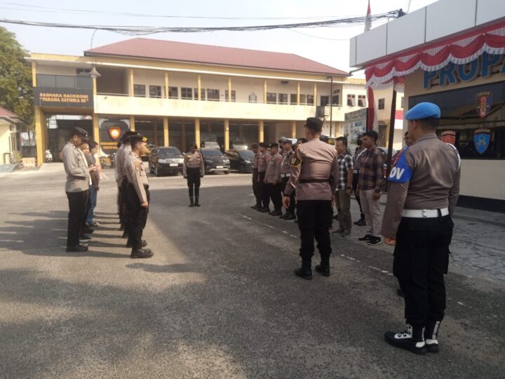 Pastikan Pergantian Piket Berlangsung Lancar, Pamapta II SPKT Pimpin Apel Serah Terima