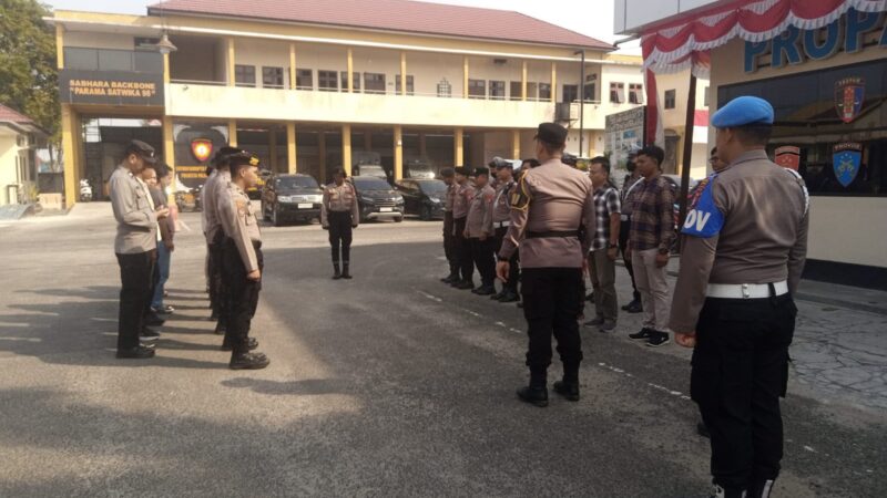 Pastikan Pergantian Piket Berlangsung Lancar, Pamapta II SPKT Pimpin Apel Serah Terima