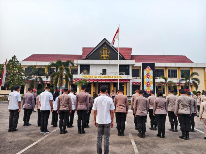 Gelar Apel Sore, Polresta Palangka Raya Lakukan Konsolidasi Pelaksanaan Tugas