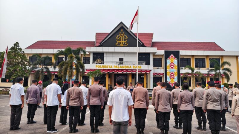 Gelar Apel Sore, Polresta Palangka Raya Lakukan Konsolidasi Pelaksanaan Tugas