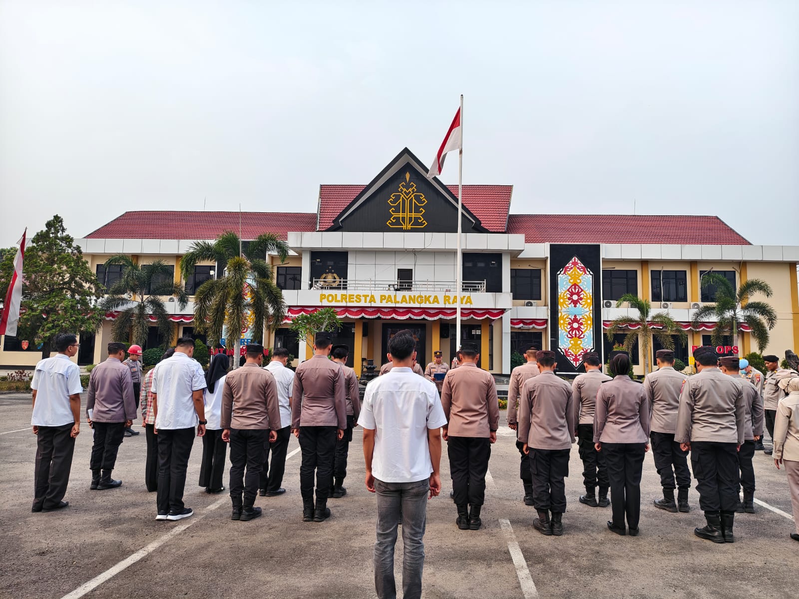 Gelar Apel Sore, Polresta Palangka Raya Lakukan Konsolidasi Pelaksanaan Tugas