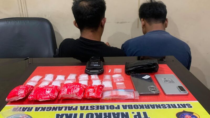 Satresnarkoba Polresta Palangka Raya Gagalkan Peredaran 395 Gram Sabu di Kereng Bangkirai